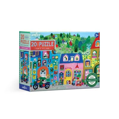 Eeboo - Puslespil 20 brk - Yumi's landsby