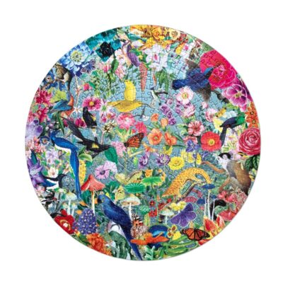 Eeboo - Rundt puslespil 500 brk - Paradise Garden