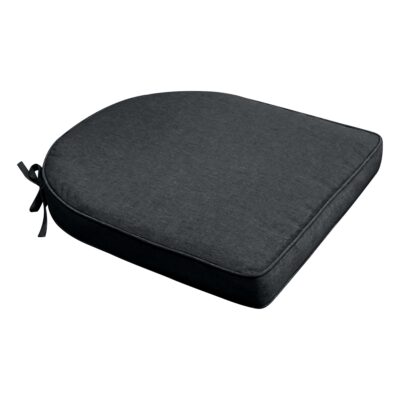 Siddehynde til havestol - Antracit gråt havehynde med 6 cm skum - Måler 48x49 cm - UV-resistent udendørs hynde - Nordstrand Home sædehynde