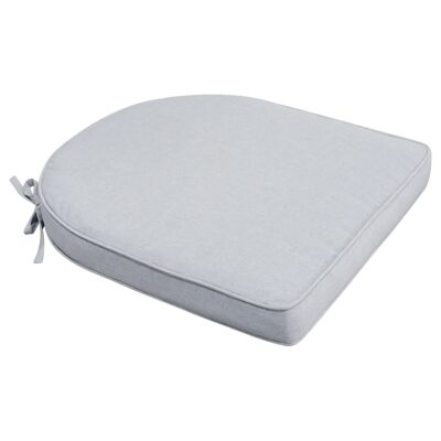 Siddehynde til havestol - Grå havehynde med 6 cm skum - Måler 48x49 cm - UV-resistent udendørs hynde - Nordstrand Home sædehynde