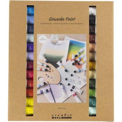 Creativ Company - Gouache maling - assorterede farver - 24x20 ml