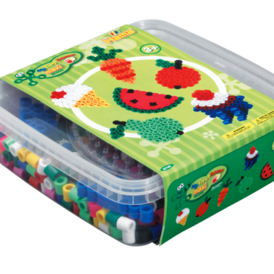Hama - Maxi - 600 perler & 1 stiftplade i bøtte - Frugt