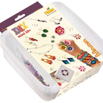 Hama - Mini perler og stiftplader i bøtte, smykker