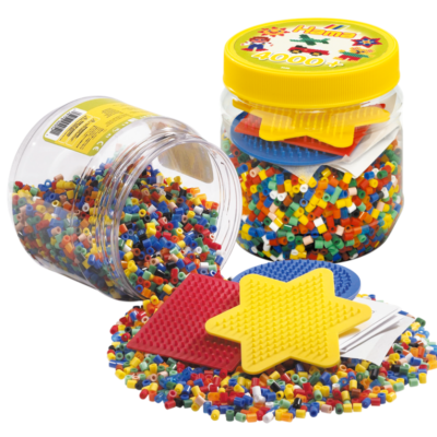 Hama - Perler - 4000 stk med 3 assorteret stiftplader