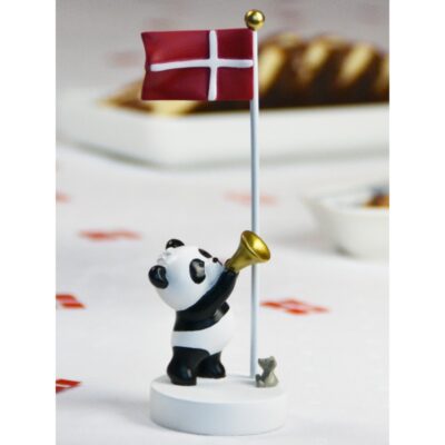 KIDS by FRIIS - Panda med trompet og flag - 10 cm