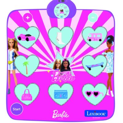 Lexibook - Electronic, bluetooth and luminous dance mat Barbie (DM10BB)