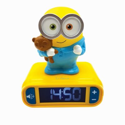 Lexibook - Minions 3D-vækkeur med natlys