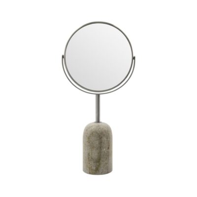 Meraki - Dobbeltsidet spejl, MKMarble - Beige - h: 40 cm, d: 8 cm, dia: 19 cm