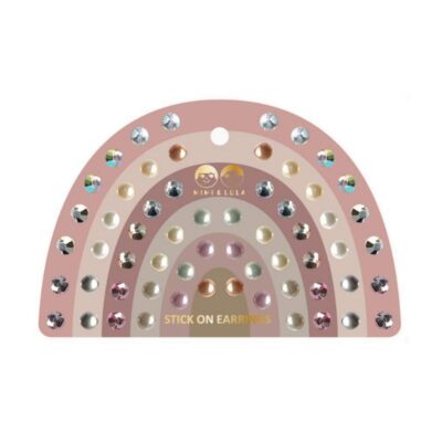 Mimi & Lula - Selvklæbende ørestickers 30 par - Pink Gem Earrings