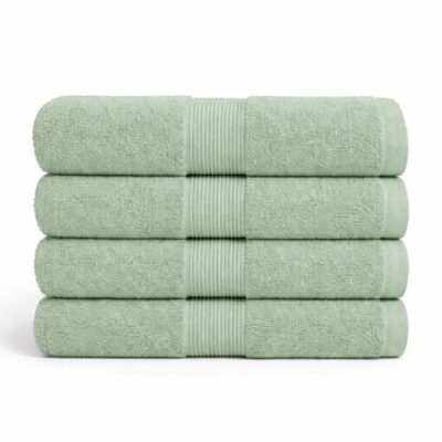 Bomulds håndklæde - 100% bomuld - Badehåndklæde 70x140 cm - Mint