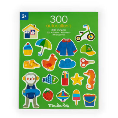 Moulin Roty Klistermærkebog 300 Stickers Les Popipop