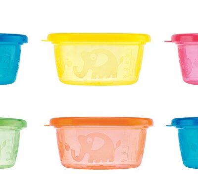 Nuby - Snackskålsæt - 6 stk - 300 ml
