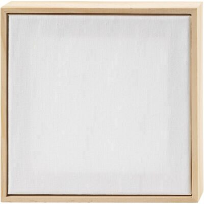 Creativ Company - Opspændt lærred med ramme - størrelse 15,8x15,8 cm - 280 g - hvid