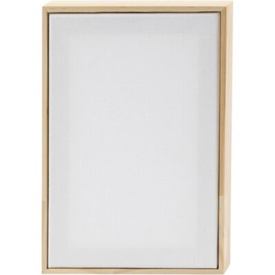 Creativ Company - Opspændt lærred med ramme - størrelse 15,8x23,8 cm - 280 g - hvid
