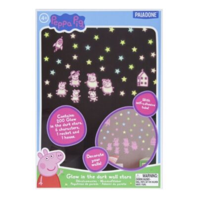 Paladone - Peppa Pig Glow in the Dark Wall Decal Stars