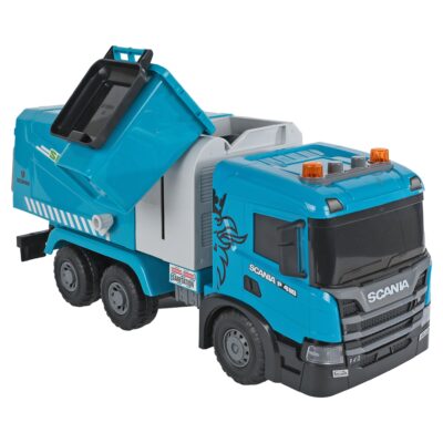 Scania skraldebil med lys og lyd 20x56x30cm