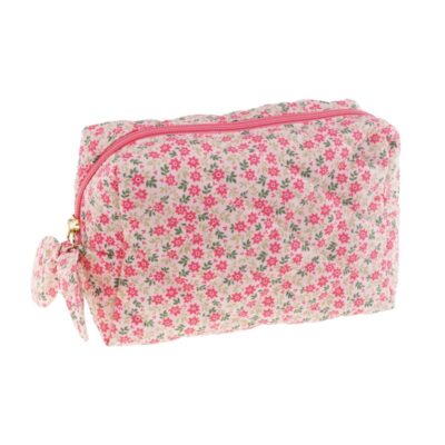 Tinka - Toilettaske Rosa m/Blomster