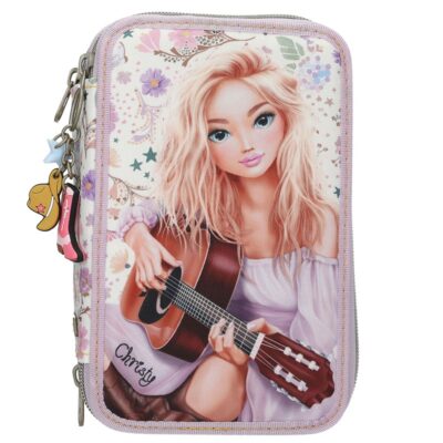TOPModel - Trippel Penalhus COWGIRL - Cream-Coloured with Pale Purple Accents