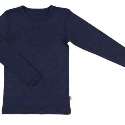 Joha Bluse - Uld/Silke - Navy