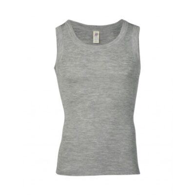 Undertrøje I Uld Og Silke Til Herre 50/52 Light Grey Melange