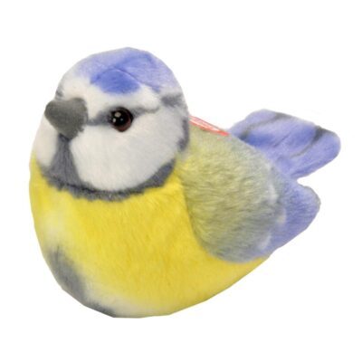 Wild Republic - Plys Bird With Sound 18 cm Blåmejse