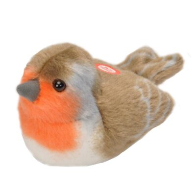 Wild Republic - Plys Bird With Sound 18 cm Rødhals