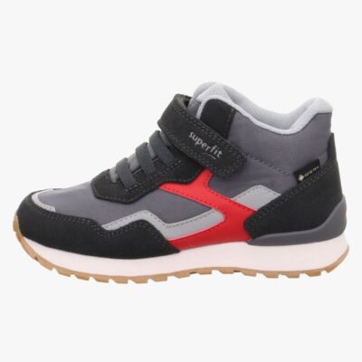 Superfit Dash Mid GTX Sneakers, Grey/Red, 25