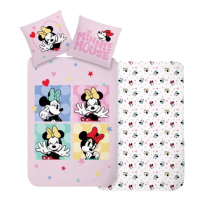Minnie Mouse sengetøj - 100% bomuld - Junior sengetøj 100x140 cm