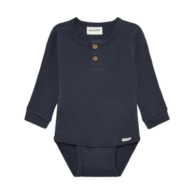 Langærmet Rib Body - Odyssey Gray - 62