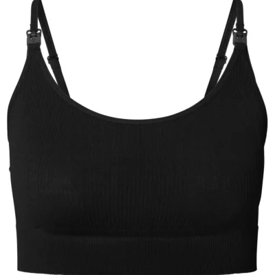 Noppies Mira Sømløs Amme-Rib Top - Black - ML