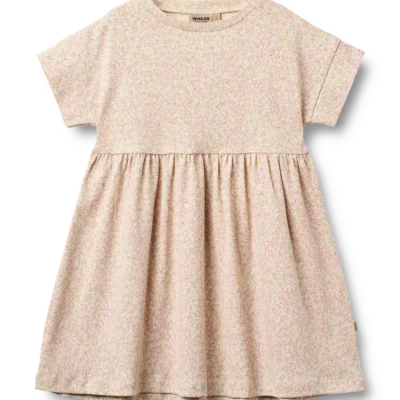 Emilie Jersey Kjole - Coral flowers - 116