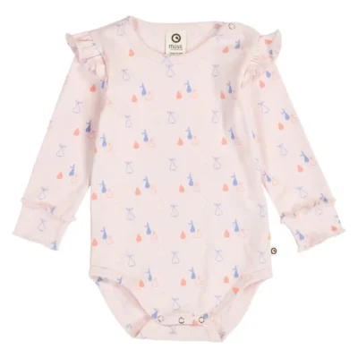 Picnic Rib Flæse Body - Primrose/ Shell blue/ Tofu - 56