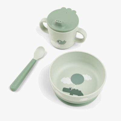 Done By Deer Foodie Madsæt Happy Clouds, Green
