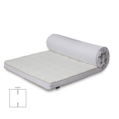 H-split topmadras - 180x210 cm 8 cm høj - NASA Memory skum - Borg Living - Ergonomisk topmadras