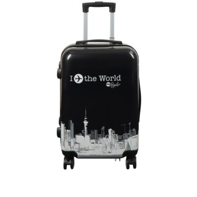 Kabine kuffert - Hardcase letvægt kuffert - Trolley med motiv - New York city - Black