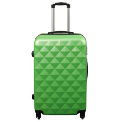 Kuffert - Hardcase - Str. Medium - Diamant grøn - Smart billig rejsekuffert