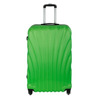Stor kuffert - Grøn Musling hardcase kuffert - Eksklusiv rejsekuffert