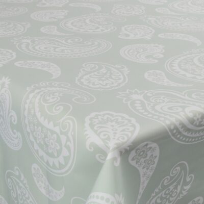 Tekstil voksdug - 140 cm bred - White pattern - Voksdug med akrylbelægning