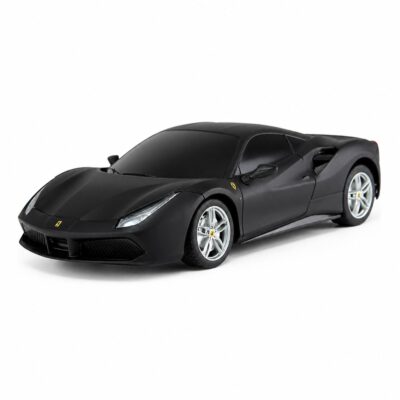 Rastar fjernstyret Ferrari 488 GTB mat sort 19x8x5 cm - 27 MHz