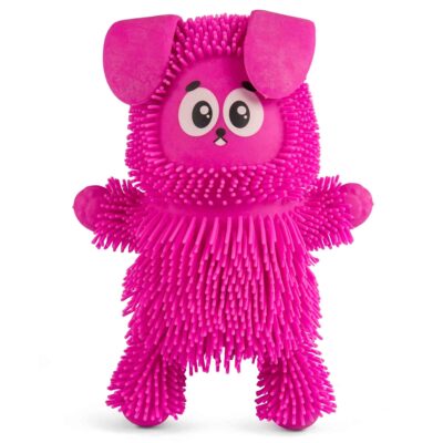 Langhåret stretchy kanin 30 cm - Pink