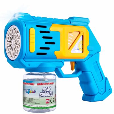 Sæbeboblepistol med lys 80 ml - Sæbebobler til børn