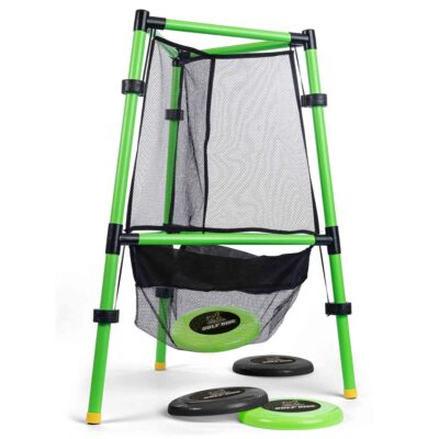 Disc golf målkurv - 78x58 cm - Med målkurv og 4 discs