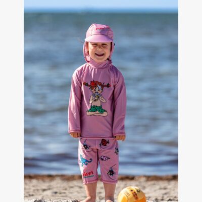 Swimpy Pippi UV-Sæt 3 Dele, Pink, 98-104