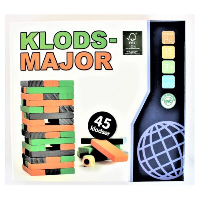Klodsmajor i træ - 45 dele