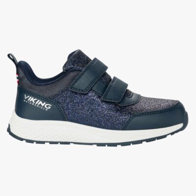 Viking Bouncy Glitter WP 2V Sneakers, Navy, 35