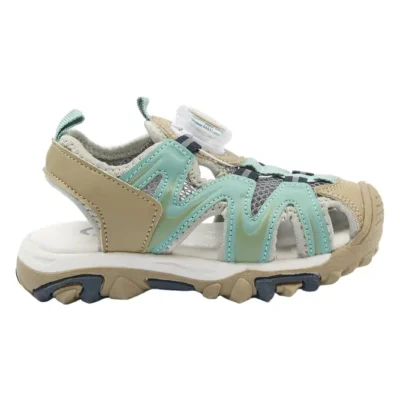 Sandal m. Mesh - Stone Blue - 33