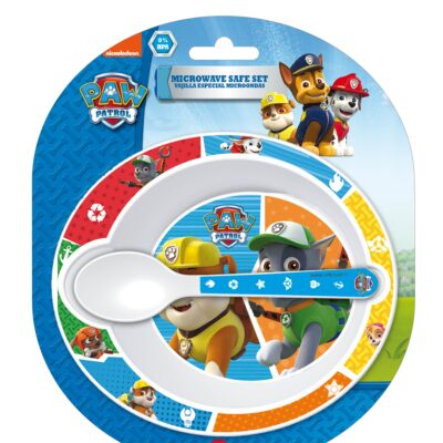 Paw Patrol børneservice - Spisesæt til børn - Skål og ske