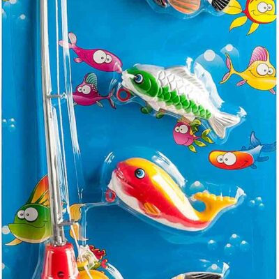 Vini Game - Fishing Rod Set with Hook & 5 Fish (31238)