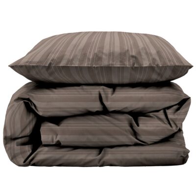 Dobbelt sengetøj 200x220 cm - 100% Damaskvævet bomuldssatin - Södahl Noble - Brun