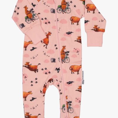 Geggamoja Pyjamas Mor Muh og Krage, Pink, 62-68